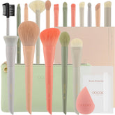 Docolor Morandi brush set 17pcs front view highlights professional blending versatility