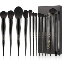 Docolor obsidian brush set 15pc full kit for flawless daily makeup application