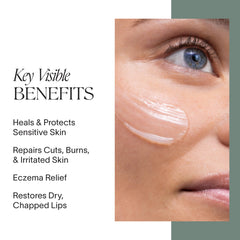 Doctor Rogers Restore Healing Balm texture closeup reveals rich, hydrating consistency.