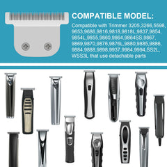 Cuchilla T desmontable de DODAER para Wahl 9854L, alta resistencia al calor.