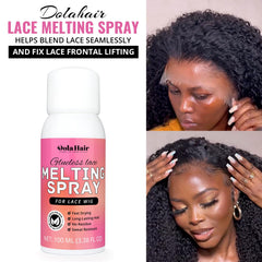 Dolahair lace tint mousse close-up showing natural lace blend.
