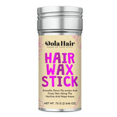 Dolahair wax stick packaging close-up for portable, mess-free styling