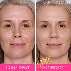DOLL 10 NO. buildable satin coverage provides natural looking complexion