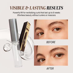 Dolly's Lash glue 5ml bottle application demonstrates precise lash layering.