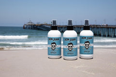 Don Juan sea salt spray demonstrates added volume and matte texture.