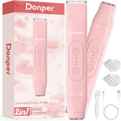 Donper Bikini Trimmer dual-head system for precise bikini and underarm grooming.