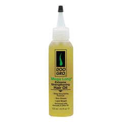 Doo Gro Mega Long Oil bottle for lightweight nourishment and shine.