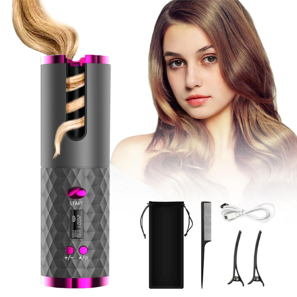 DOORTIAN automatic curling iron compact design for easy travel styling.