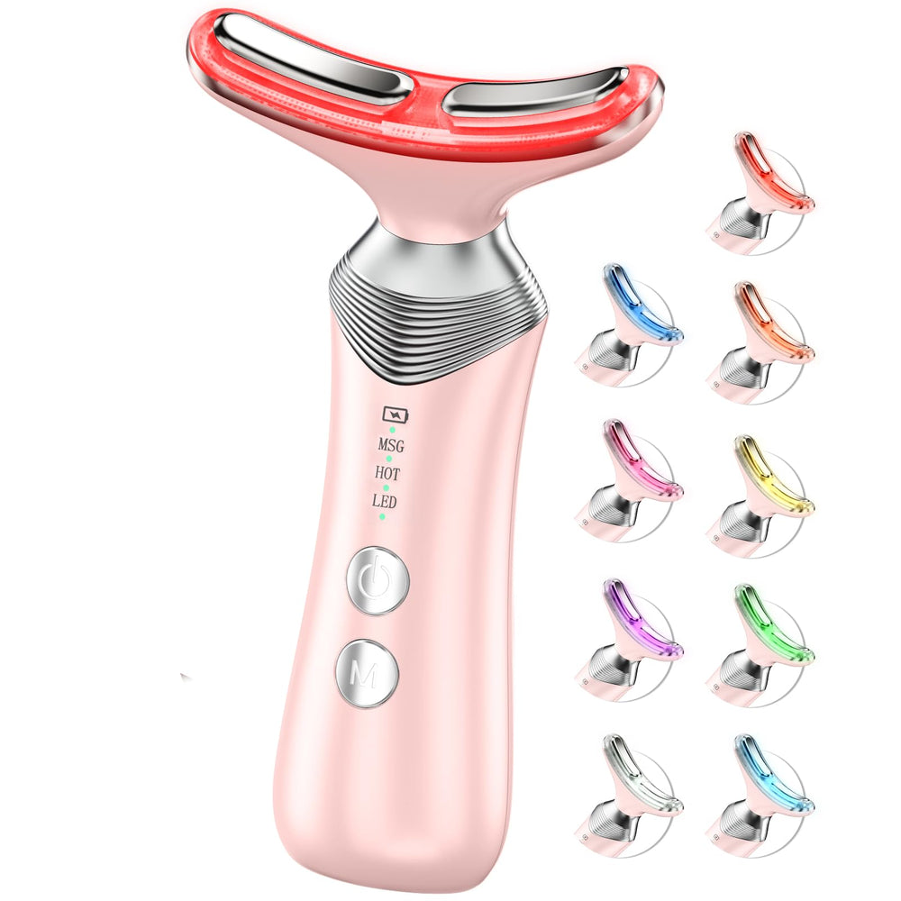 Dopsikn 9-in-1 red-light therapy for face close-up boosts skin texture with gentle illumination.
