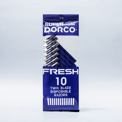 Dorco Fresh Twin Blade Razor face contour glide enables comfortable first-pass shave.