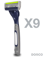 Dorco Pace 6 Plus trimmer system for precise detailing around edges.
