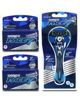 Dorco Pace 7 handle with ergonomic grip for precise, comfortable shaving.