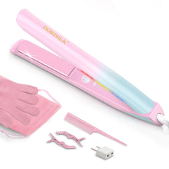 DORISILK 470°F hair straightener travel-ready for sleek styling on the go