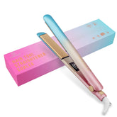DORISILK Colorful Flat Iron with color-shift finish for fast, salon-like styling.