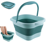 DoroSun collapsible foot bath folded for compact storage.