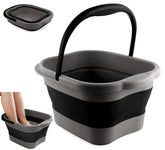 DoroSun collapsible foot tub folded state offers portable storage and easy packing