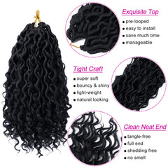 Dorsanee Goddess Locs crochet hair soft and lightweight for comfortable wear.