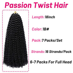 Dorsanee Passion Twist Hair 18inch length on model demonstrates full, flowing boho looks.