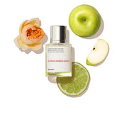 Dossier Citrus Green Apple bottle close-up, ideal for daily wear and fresh scent confidence.