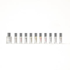 Dossier Discovery Set sample swatches collection for easy scent comparison.