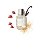 Dossier Fruity Brown Sugar bottle pour showing warm long-lasting scent.