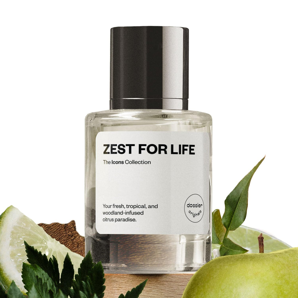 Dossier Original Zest for Life bottle front for daily citrus freshness