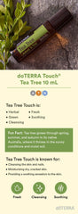 doTERRA Melaleuca Touch roll-on cap showing spill-free design