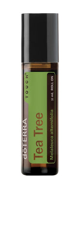 doTERRA Melaleuca Touch roller bottle closeup for on-the-go skincare