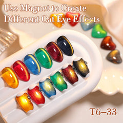 Double Rhythm cat eye polish brown bottle delivers warm, earthy depth for everyday nails.