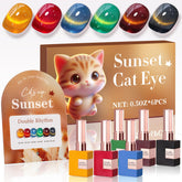 Double Rhythm cat eye polish golden bottle shows luxe shimmer for a bold manicure.
