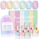 Double Rhythm Pearl Pink gel polish swatch for salon-grade shine at home