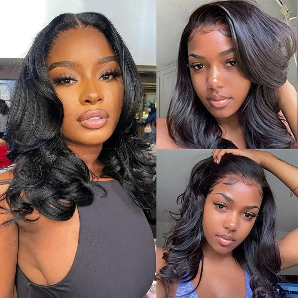 Douyin bob wig with 13x4 front lace shows natural hairline for everyday styling