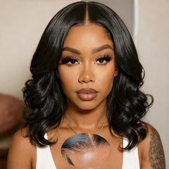 Douyin wear-and-go glueless wig 14-inch lace-closure for quick, natural fit