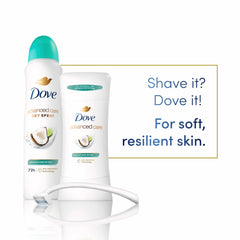 Dove 72-hour odor control graphic on can illustrates long-lasting protection.