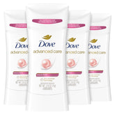 Dove Advanced Care Beauty Finish bottle shown for all-day protection.
