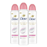 Dove Advanced Care powder-soft spray in action providing long-lasting underarm protection.