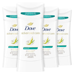 Dove Advanced Care Rejuvenate deodorant stick application for smooth, comfortable use after shaving.