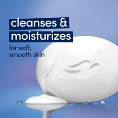 Dove Beauty Bar Original in hand demonstrates convenient cleansing for skin