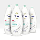 Dove Body Wash bottle 22 oz for sensitive skin with gentle cleansing.