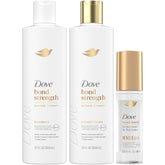 Dove Bond Repair Shampoo bottle showing strengthened hair bonds for daily care