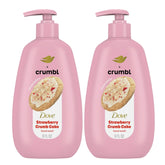 Dove Crumbl hand wash 2-pack front view for easy daily use and nourishment