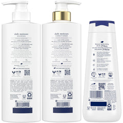 Dove Daily Moisture Conditioner bottle highlighting smoothing and detangling