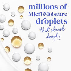 Dove Deep Moisture foam-lather close-up shows moisturizing cleansing.