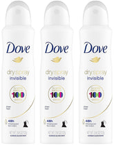 Dove Dry Spray Invisible Sheer Fresh can front view showing quick-dry protection.