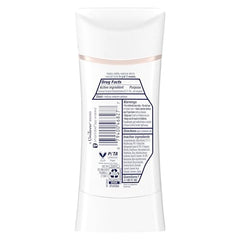 Dove Even Tone peach blossom stick close-up highlights gentle texture for even-toned underarms.