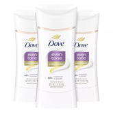 Dove Even Tone rosewood-powder stick provides all-day odor protection with a smooth glide.