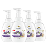 Dove Foaming Hand Wash Lavender Rice Milk pump bottle for easy moisturizing cleanse