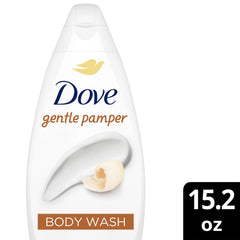 Dove Gentle Pamper 3-pack packaging shot highlights value and soft-skin routine.