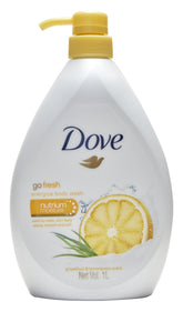 Dove Go Fresh Energize bottle-pump shown for daily refreshing shower