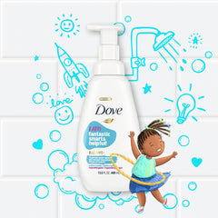 Dove Kids Care tear-free formula designed for rinsing ease